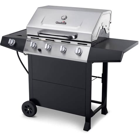 Gas grill char broil - Char-Broil Performance Series Convective 4-Burner with Side Burner Cabinet Propane Gas Stainless Steel Grill - 463354021. 4.6 out of 5 stars 4,332. ... Grill Boss Outdoor Barbeque 3 Burner Propane Gas Grill for Barbecue Cooking with Top Cover Lid, Wheels, and Side Storage Shelves, Black. 4.4 out of 5 stars 429. 100+ bought in past month. $214. ...